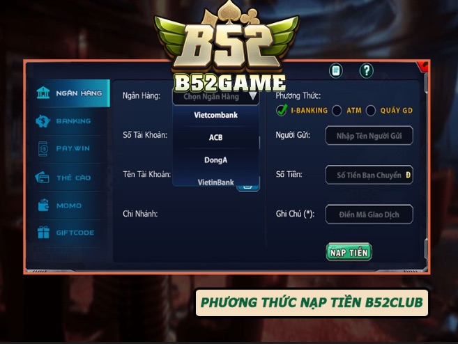 Phướng thức nạp tiền an toàn